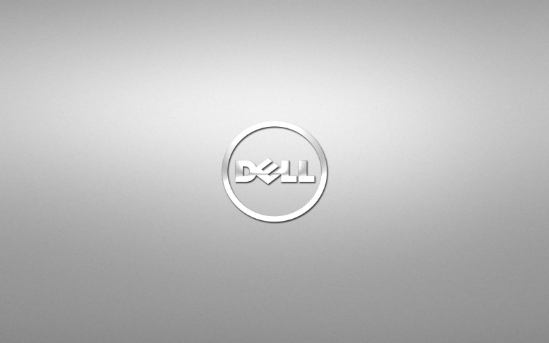 digital art, Dell, 2K, logo, simple background, minimalism