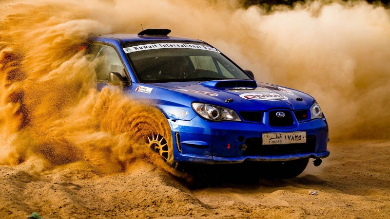 drift, Subaru Impreza WRX STi, desert, rally cars, 2K