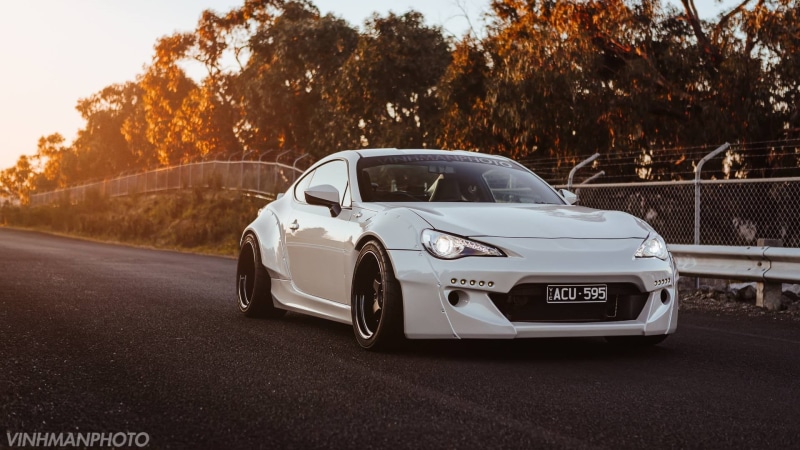shiny, white, motor Vehicle, road, Rocket Bunny, sports Race, sports Car, 1080P, modern, transportation, technology, travel, new, motion, sedan, black Color