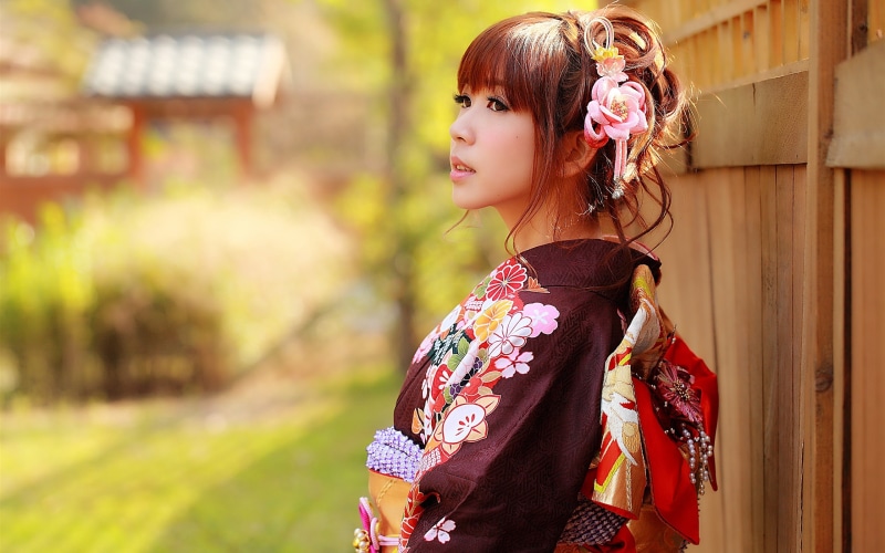 Asian, Clothes, Kimono, Girl, 2K, Japanese