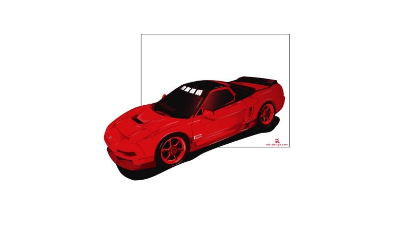car illustration, plastic, Japanese cars, copy space, 4K, cut out, Honda NSX, transportation, toy, Acura NSX GT3, no people, white background, close-up
