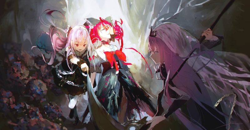 Kureiji Ollie, Virtual Youtuber, Hololive, soroni, Mori Calliope, anime girls, Uruha Rushia, 4K