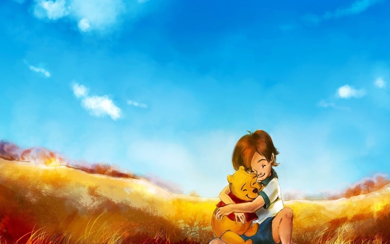 the, hd, embrace, 720P, hug, pooh, drawing, cartoon/comic, winnie