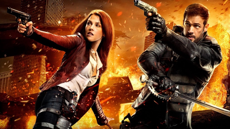 ken, 4K, RE, fire, Resident Evil, Biohazard: The Final Chapter, pistol, man, girl, cinema, Biohazard, film, Umbella Corp., sword, Umbrella, Claire Redfied
