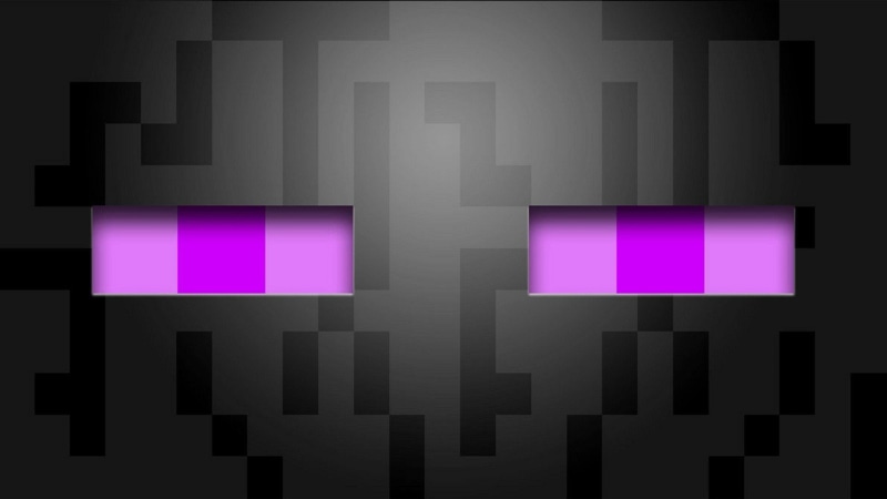 video games, Minecraft, 1080P, Enderman