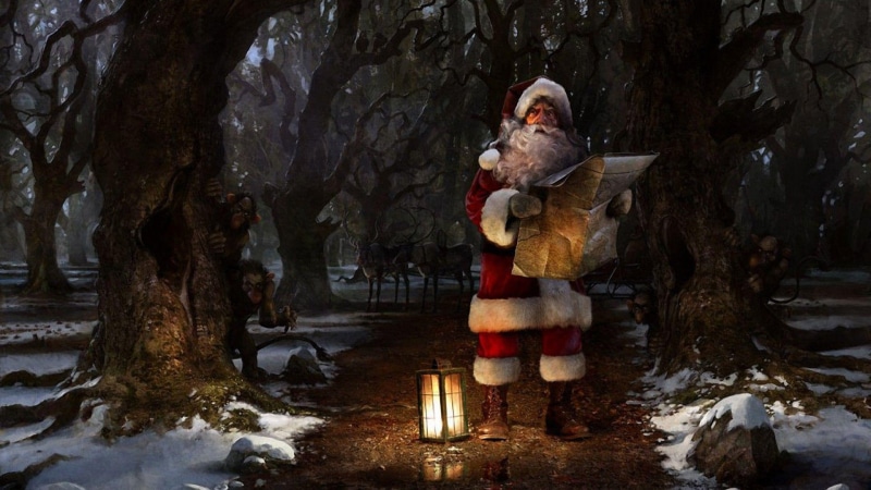 santa claus, santa, 1920x1080, 1080P, holidays, merry christmas, christmas, claus, woods, lost