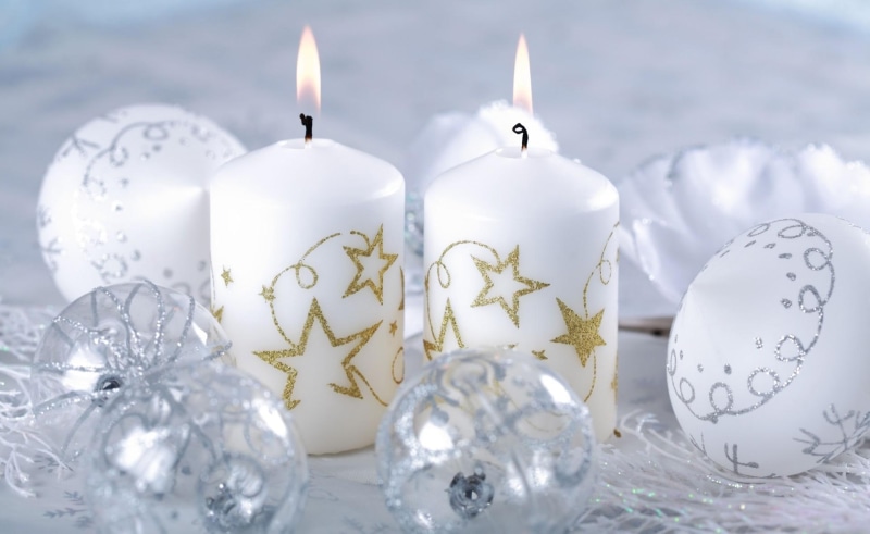 christmas decorations, 1080P, new, new year, fire, christmas, decorations, holiday, year, candles