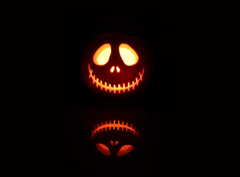 face, orange, lantern, creativity, anthropomorphic, jack o lantern, pumpkin, anthropomorphic face, celebration, dark, copy space, close-up, studio shot