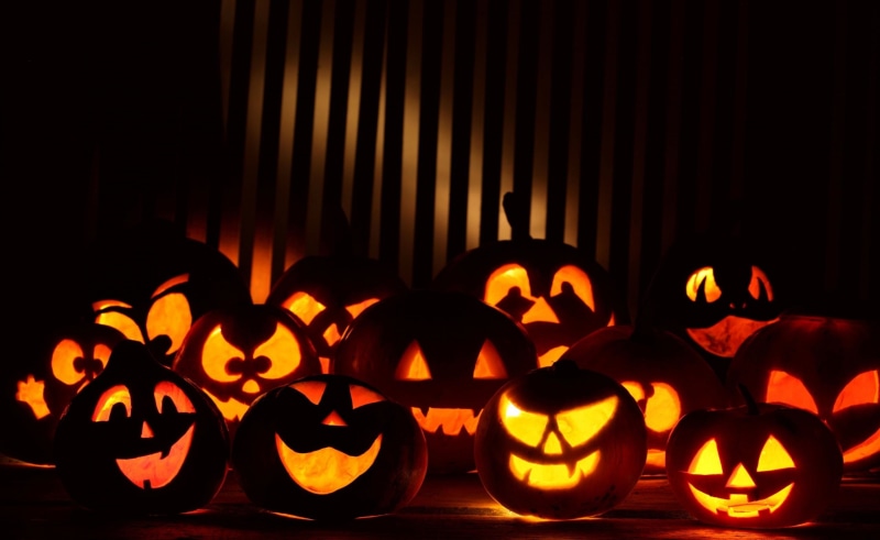 lantern, pumpkin, hd, happy, lot, group of objects, face, holiday - event, food, indoors, decor, jack, lighting equipment, illuminated, dark