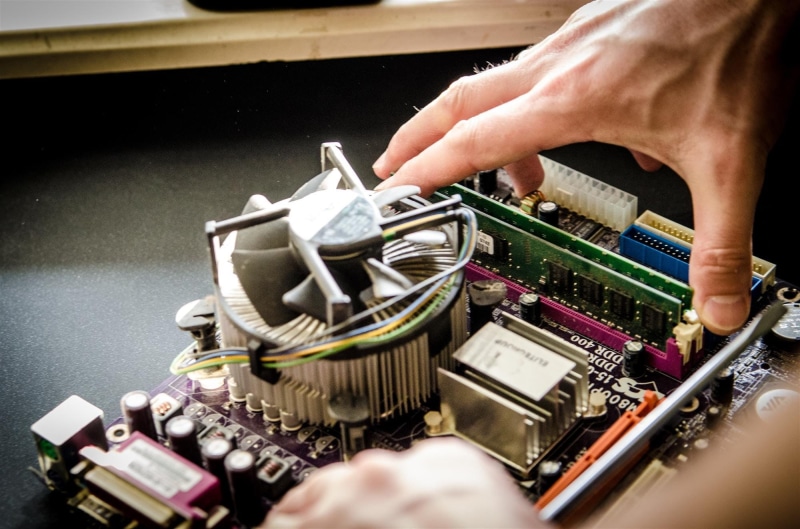human limb, skill, human hand, computer, components, body part, computer equipment, one person, computers, adult, electronics, large group of objects, repairing