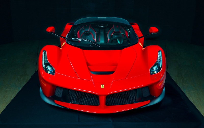 View, Background, Red, LaFerrari, Front, Black, 1080P, Ferrari, Supercar