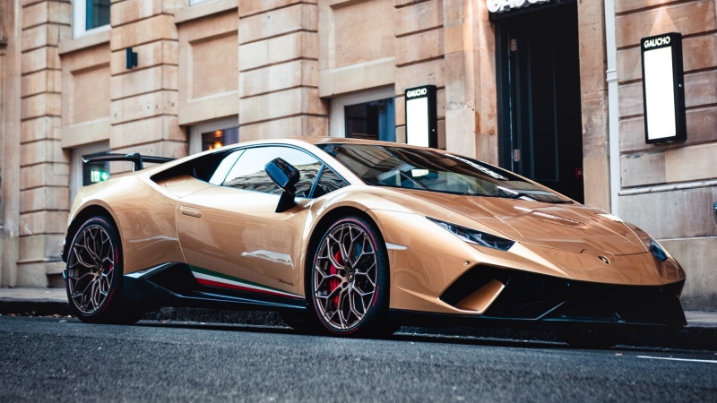 Lamborghini Huracan Performante, Lamborghini, urban, front angle view, car, sports car, Lamborghini Huracan, 1080P, vehicle