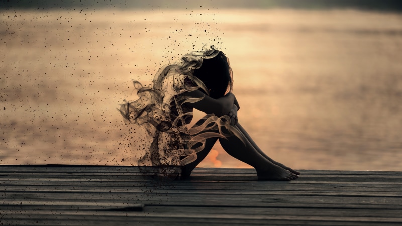 Sad, k, 8K, Woman