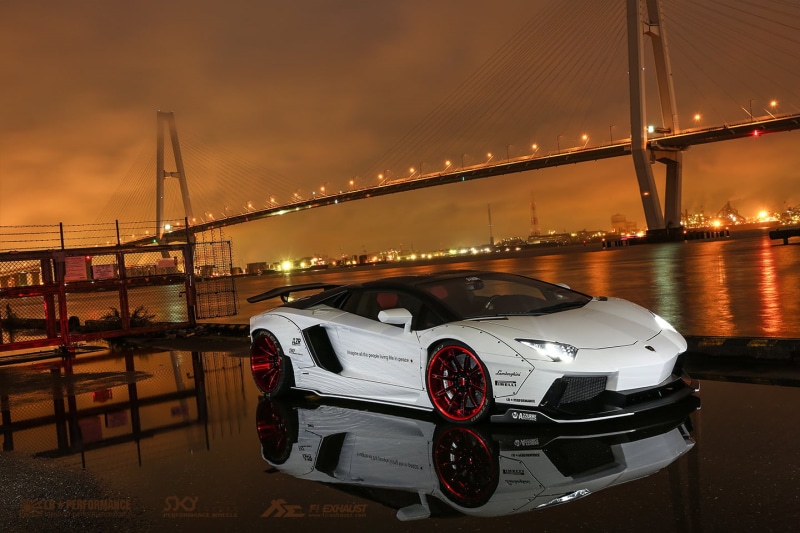 LB, 720P, body of water, Frequency, landscape, photography, Exhaust, Liberty  Walk, near, car, bridge, uSA, sports car, X Fi, sports, landscape photography