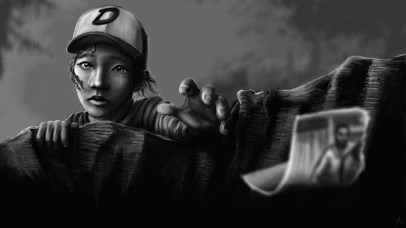 people, men, women, Video Game, Clementine (The Walking Dead), The Walking Dead, helmet, human representation, government, indoors, serious, communication