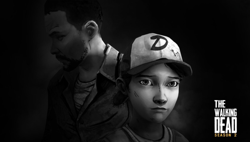 women, Video Game, men, indoors, Clementine (The Walking Dead), government, serious, headshot, Lee Everett, portrait, young adult, dark, looking at camera