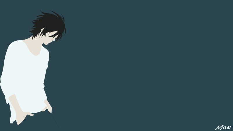 Death Note, Anime, 8K, L (Death Note)