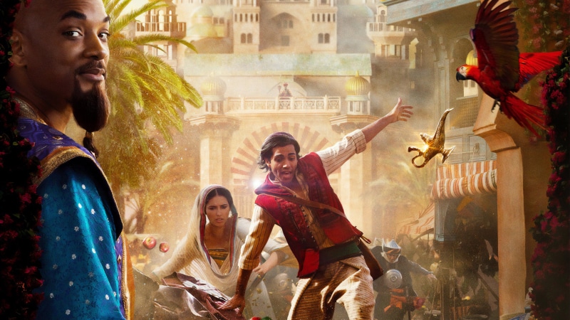 Will Smith, Aladdin (2019), Aladdin, 2K, Mena Massoud, Princess Jasmine, Naomi Scott, Movie