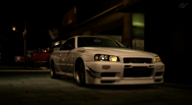 video game, road, sports car, mode of transportation, car, motor vehicle, Games, city, speed, selective focus, gran turismo 5, 3d car, street, Gran Turismo