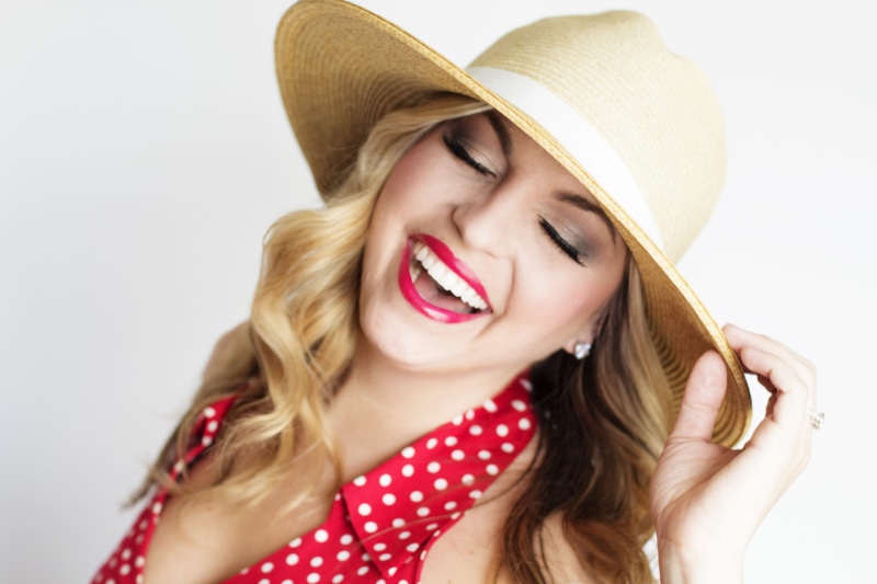 studio shot, love, model, beautiful woman, happiness, one person, one young woman only, fashion, makeup, looking, lady, people, beige, hair, straw hat