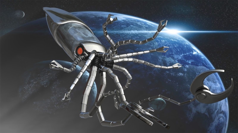 sea monsters, octopus, security, animal wildlife, day, stars, claws, futuristic, space, digital art, nature, no people, metal, representation, close-up