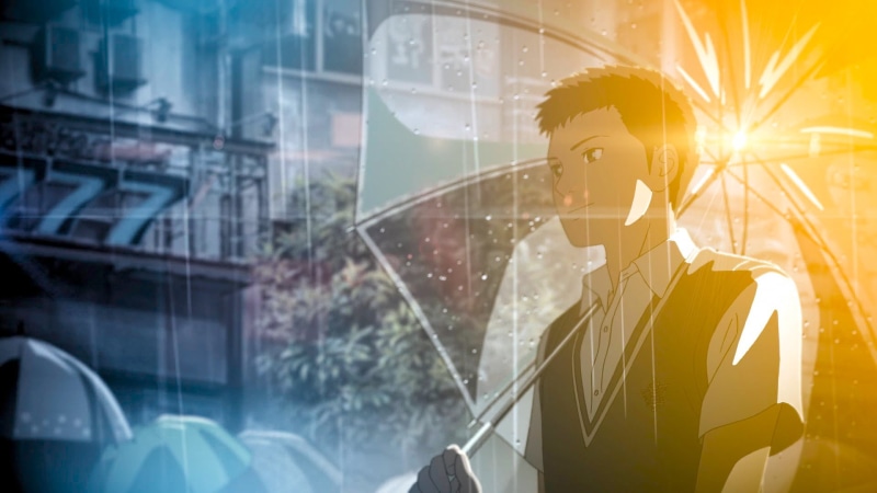 Kotonoha no Niwa, reflection, anime, smile, well-dressed, connection, Garden of Words, technology, 1080P, The garden of words, business, rain, portrait