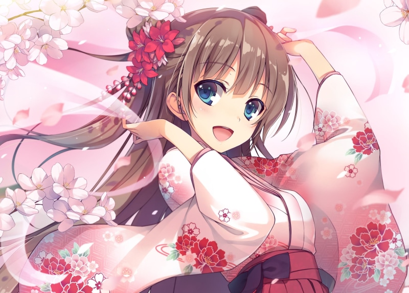 portrait, anime girls, hairstyle, real people, original characters, leisure activity, kimono, glasses, adult, women, indoors, beautiful woman, 1080P, red