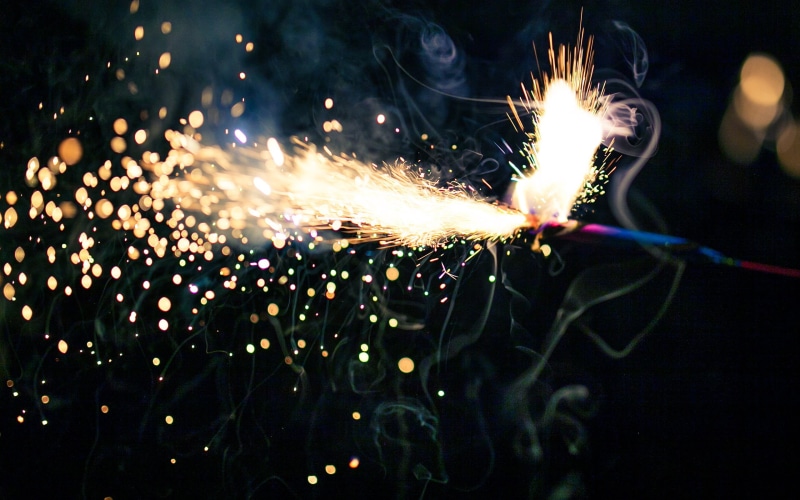 illuminated, burning, event, metal industry, exploding, outdoors, night, close-up, firework display, glowing, sparkler, fireworks, nature, firework, blurred motion