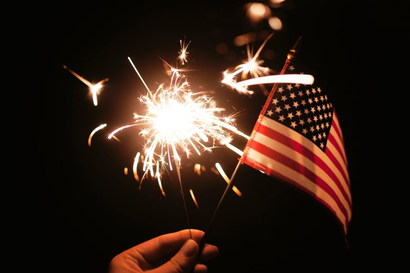 night, sparks, independence, public domain, star Shape, flag, long exposure, 5K, july, hand, blurred motion, black background, symbol, motion, celebration