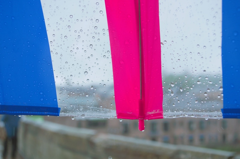 close-up, rain, window, focus on foreground, transparent, 2K, rainy, no people, protection, indoors, umbrella, water, day, durham, glass - material, raindrop