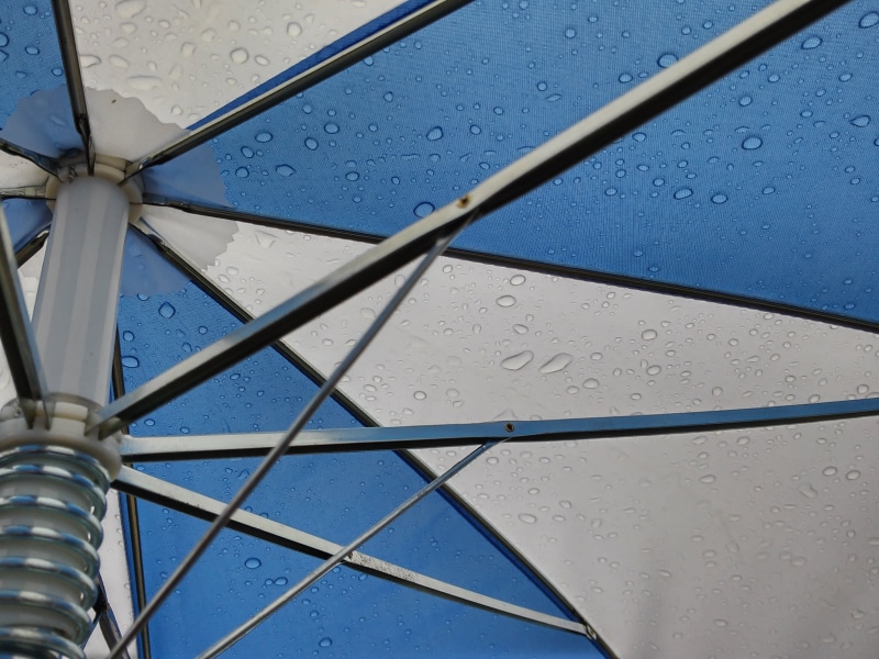 metal, umbrella, transparent, nature, outdoors, spokes, no people, 2K, pattern, raindrop, rain, glass - material, drip, backgrounds, shiny, wet, translucent