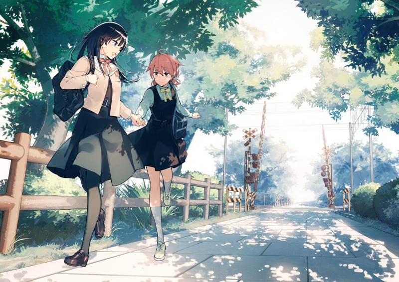 two people, Japan, Koito Yuu, day, 480P, anime girls, nature, young women, real people, adult, growth, fashion, anime, leisure activity, schoolgirl, full length