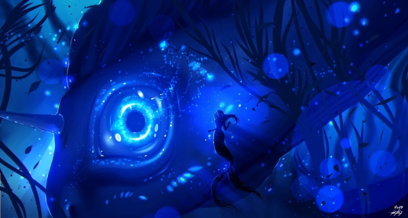 luminos, eye, underwater, water, animal themes, girl, indoors, sea, vertebrate, ryky, no people, fish, sea life, fantasy, siren, Mermaid, summer, animals in the wild