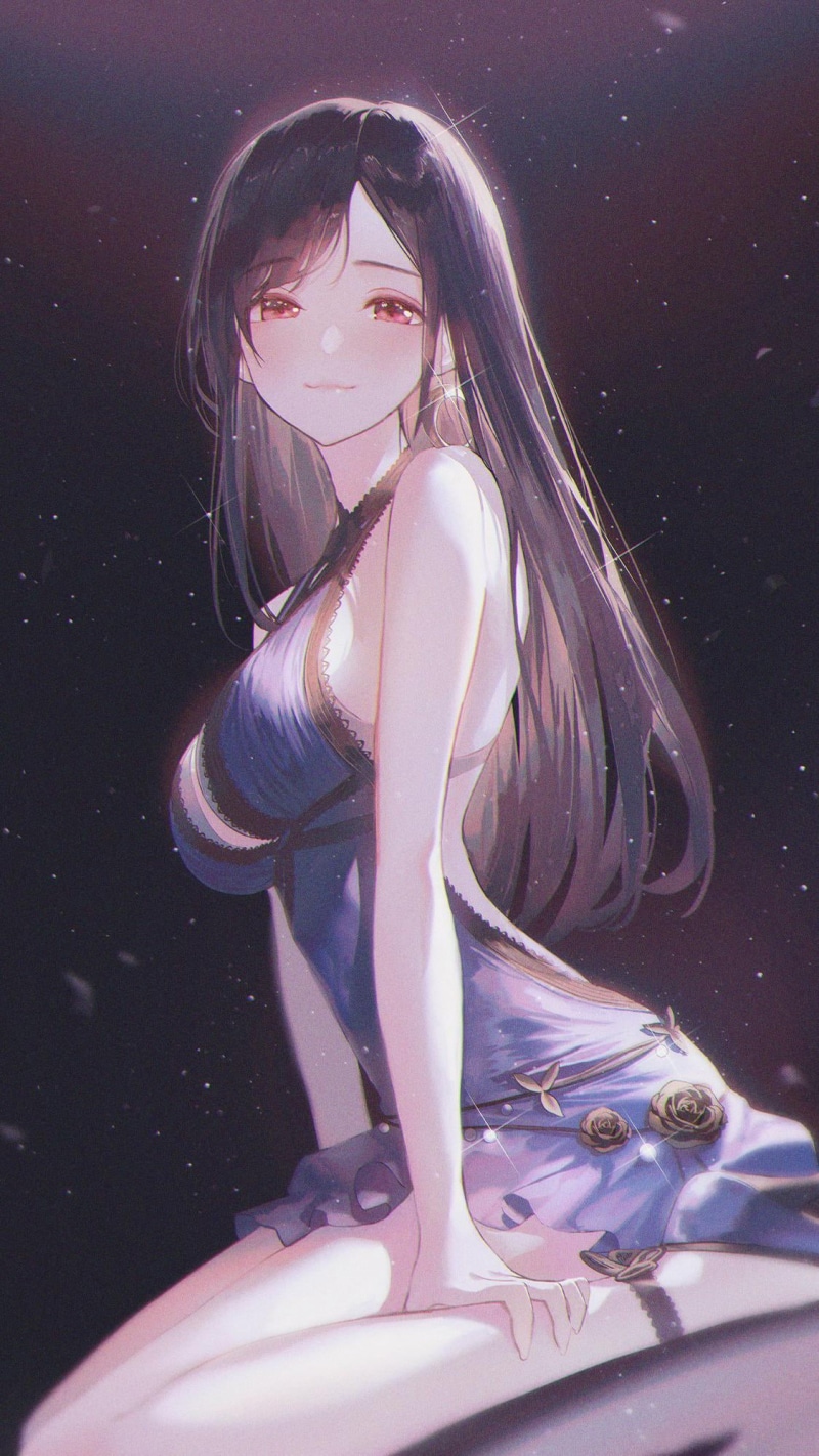 1080P, anime girls, long hair, Tifa Lockhart