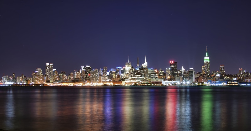 metropolitan, city, travel destinations, new york city, night, downtown, metropolis, new york night, colorful, outdoors, manhattan, modern, ny, building