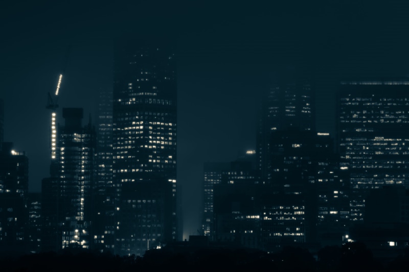 building exterior, tall - high, architecture, modern, urban skyline, night, sky, no people, residential district, rise, travel destinations, building, apartment