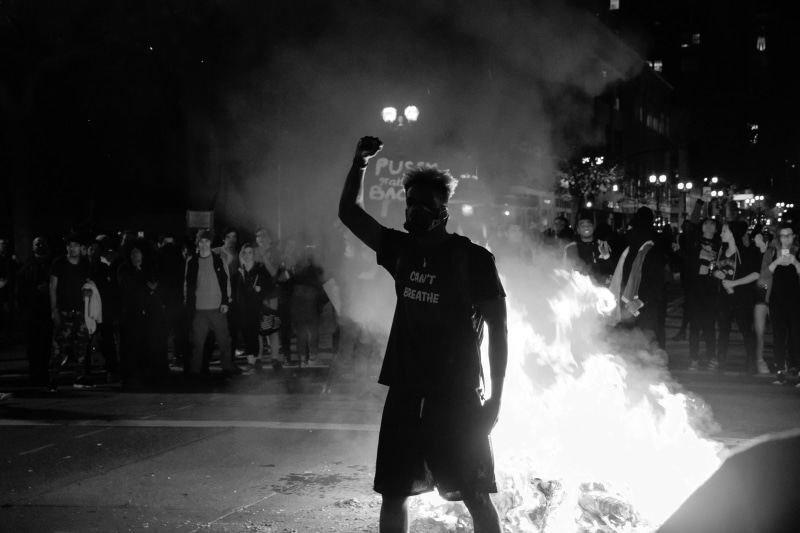 man, nightime, festival, large group of people, human arm, protestor, women, 5K, black and white, standing, near, occupation, arts culture and entertainment