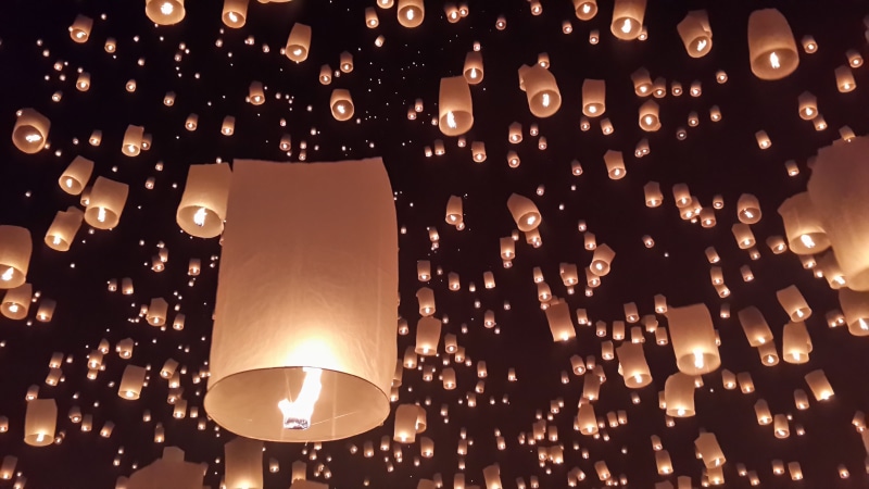 glowing, night, day light, loy krathong, electricity, day, close-up, clifford, paper lantern, no people, ceiling, electric lamp, nightime, festival, large group of objects