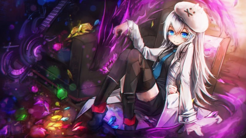 1080P, soul worker, fashion, nightlife, enjoyment, night, celebration, white hair, happiness, young adult, event, arts culture and entertainment, glasses