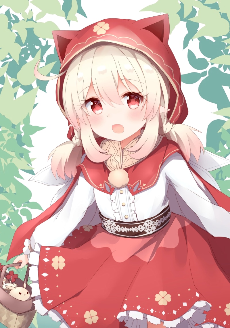 Genshin Impact, Little Red Riding Hood, anime girls, loli, Klee (Genshin Impact), 5K