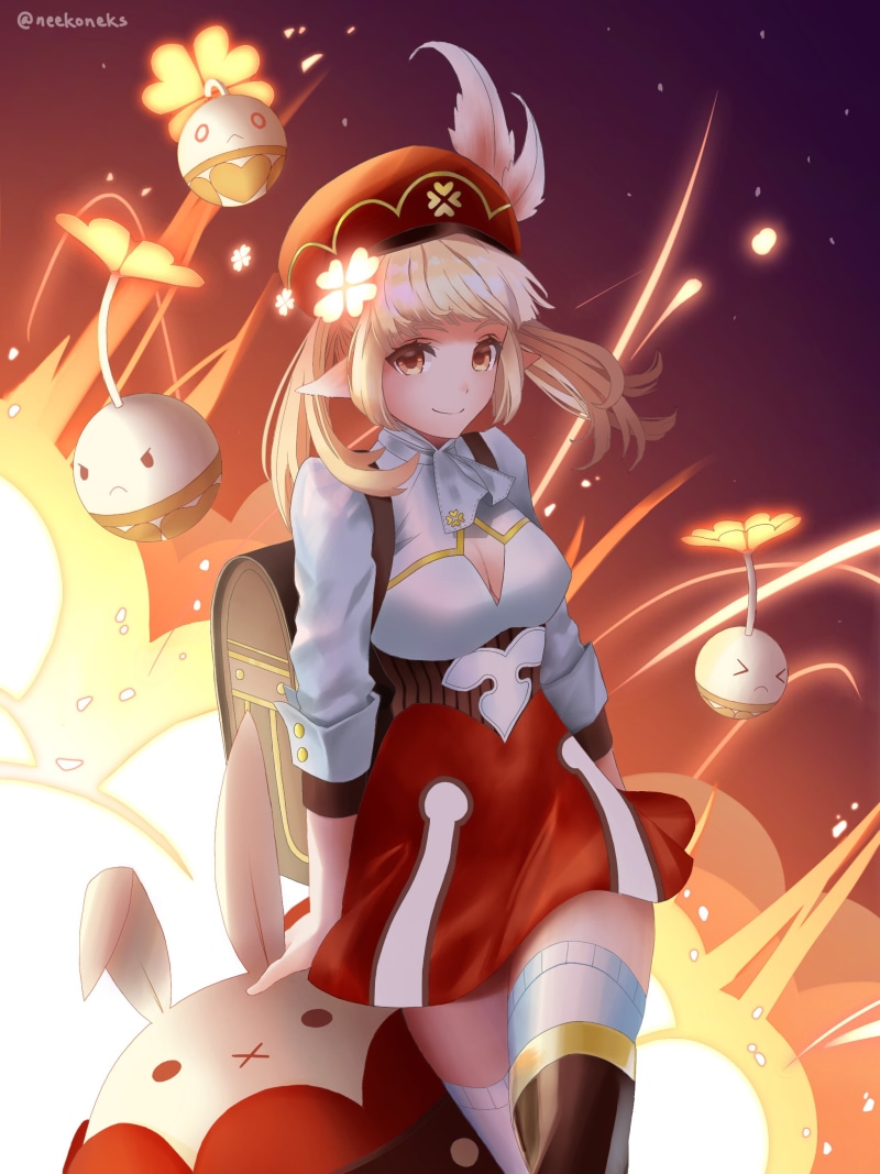 2K, Genshin Impact, anime girls, Klee (Genshin Impact)