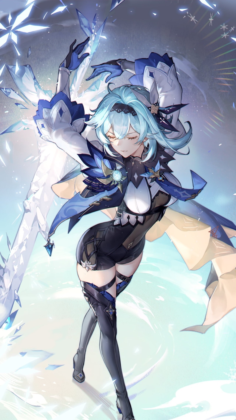 anime, Eula(Genshin impact), 1080P, anime girls, Genshin Impact