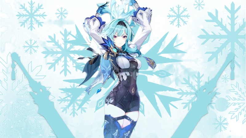 1080P, anime girls, Genshin Impact, Genshin, ze frame, Eula(Genshin impact)