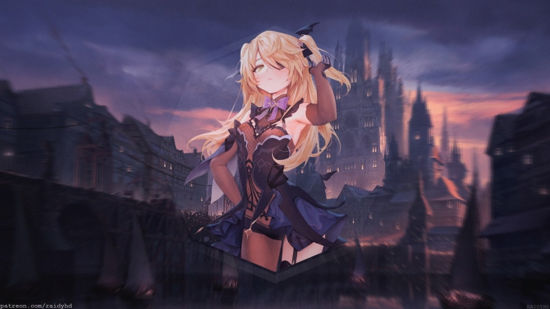 Fischl (Genshin Impact), Genshin, Genshin Impact, anime, anime girls, 4K