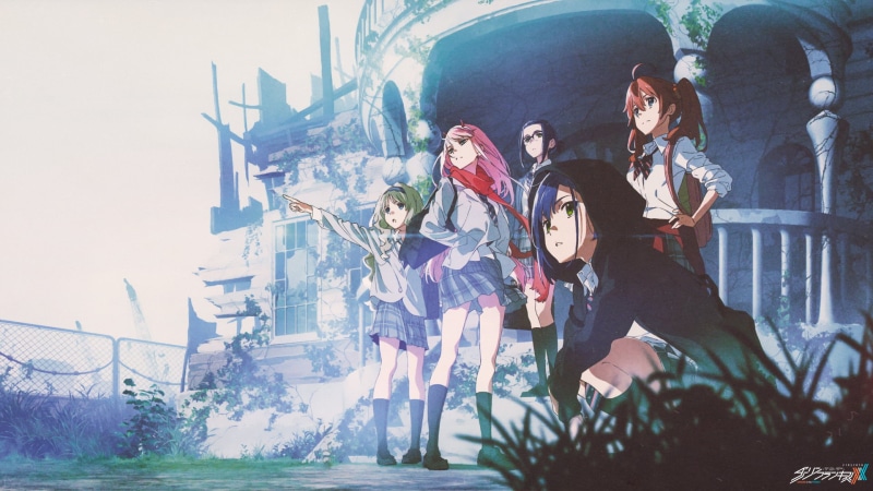 young adult, Code:556 (Kokoro), Darling in the FranXX, Zero Two (Darling in the FranXX), characters, Code:390 (Miku), young men, building exterior, five