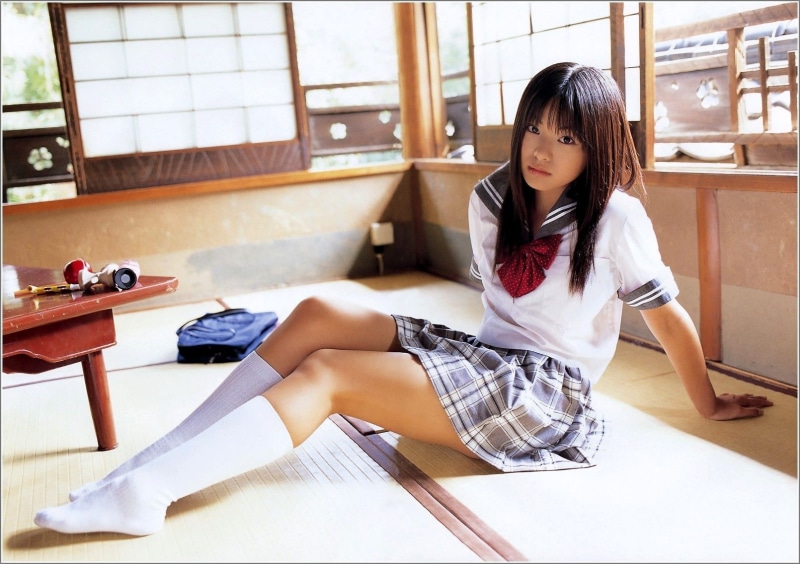 720P, hd, art, girl, people, bangs, women, sailors, socks, Asians