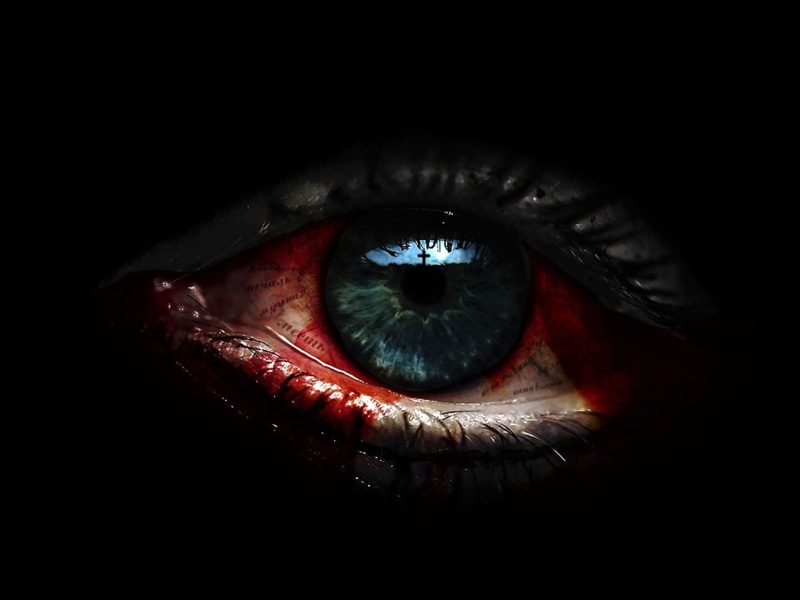 Scary, Eye, 1080P, Dark, Blood
