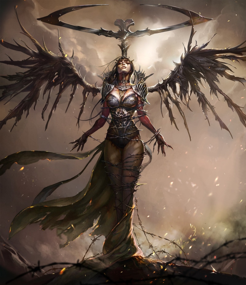 armor, 1080P, magic, fantasy art, warrior, angel