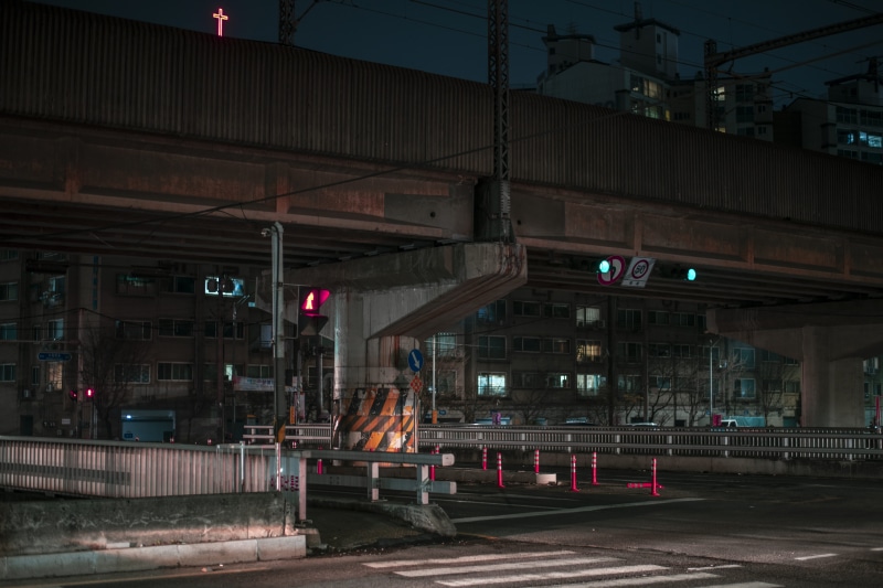 metropolis, no people, building, mode of transportation, road, electricity, outdoors, nature, zebra crossing, asphalt, architecture, street light, urban