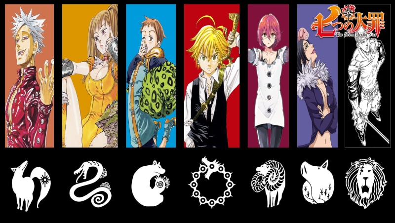 representation, pattern, illustration, human representation, side by side, no people, fun, sins, choice, Japan, retail, male likeness, anime, vector, symbol